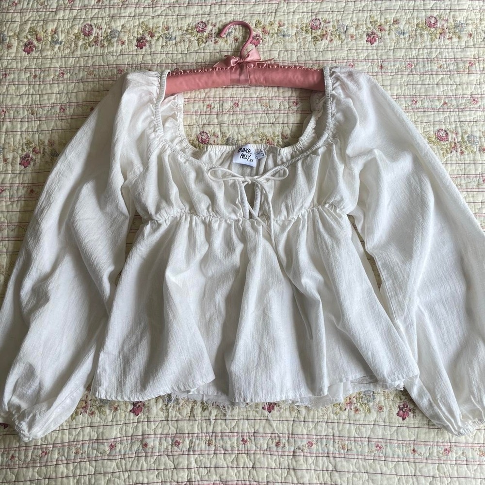 Princess Polly white coquette blouse